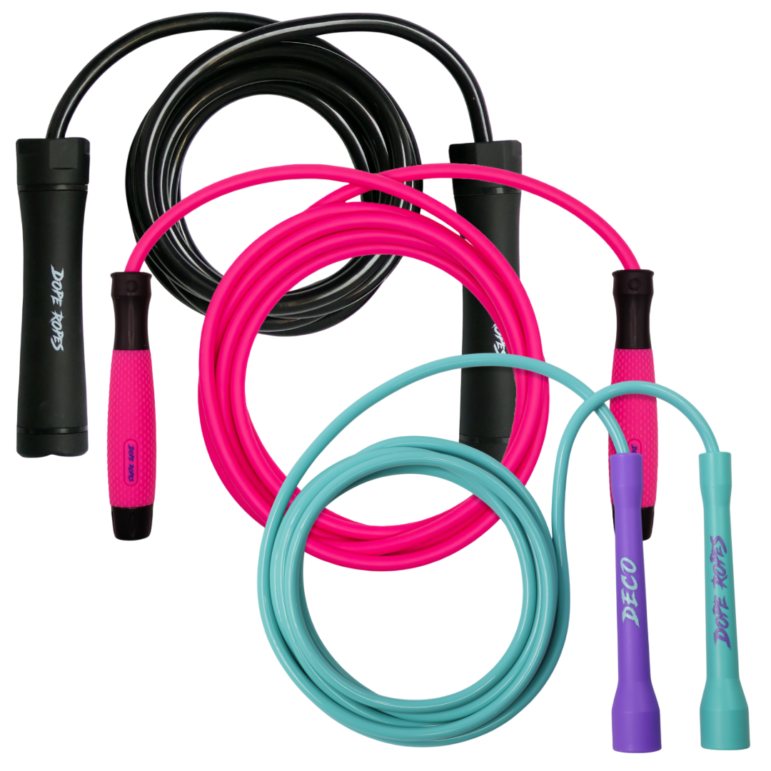 Weighted Jump Rope Bundle (1/4lb, 1/2lb and 1lb)